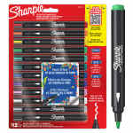 SHARPIE Markery artystyczne z farbą akrylową Zestaw kreatywny 12 kolorów + GRATIS