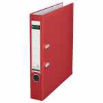 LEITZ Segregator 180° z mechanizmem dźwigniowym A4 czerwony